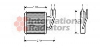 VAN WEZEL 58006203 -  Теплообменник, отопление салона